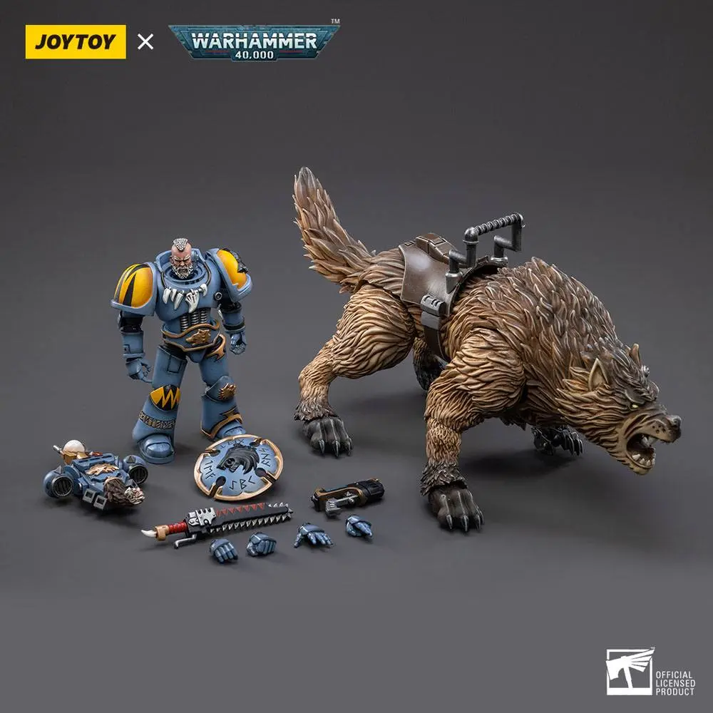 Warhammer 40k Action Figure 1/18 Space Wolves Thunderwolf Cavalry Bjane product photo