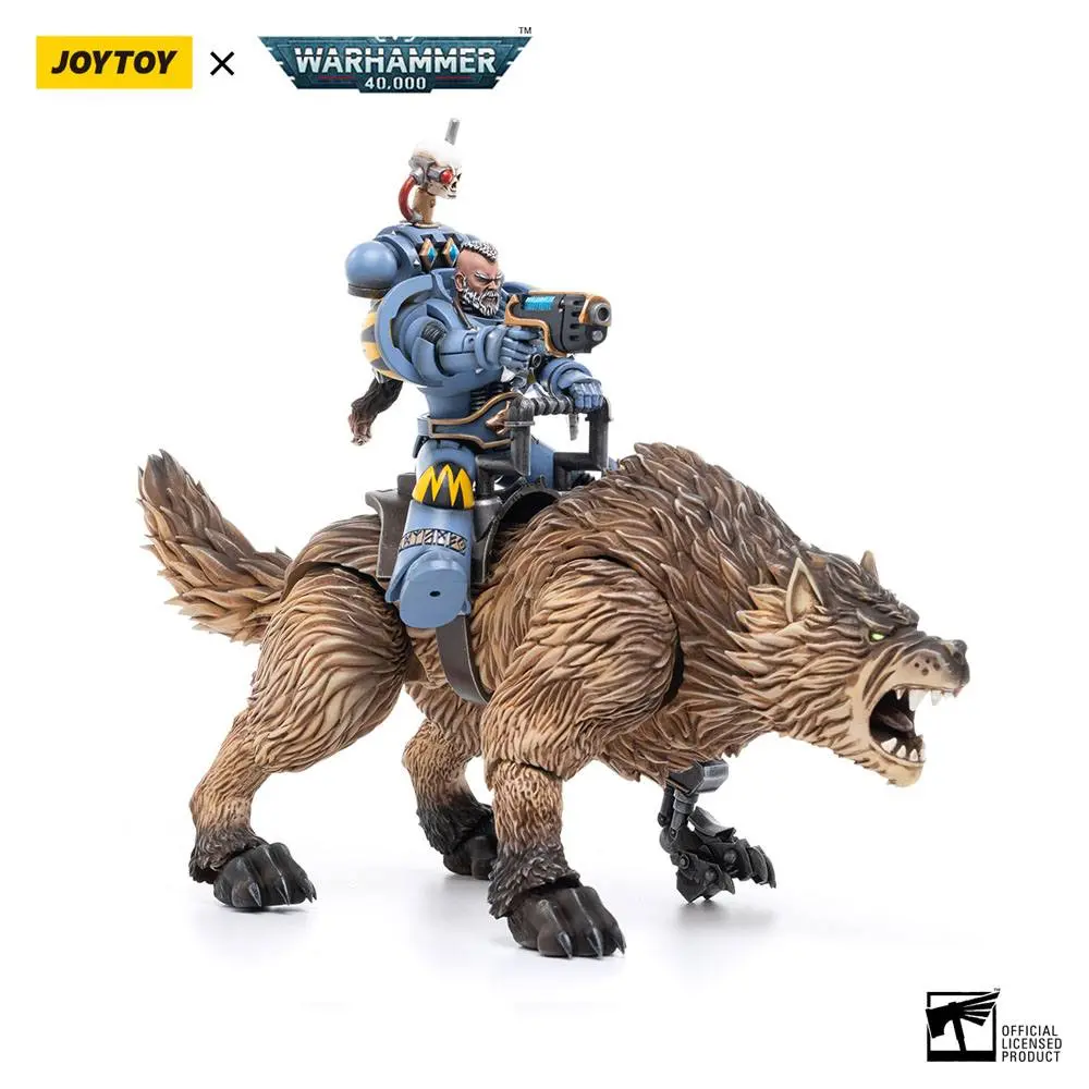 Warhammer 40k Action Figure 1/18 Space Wolves Thunderwolf Cavalry Bjane product photo