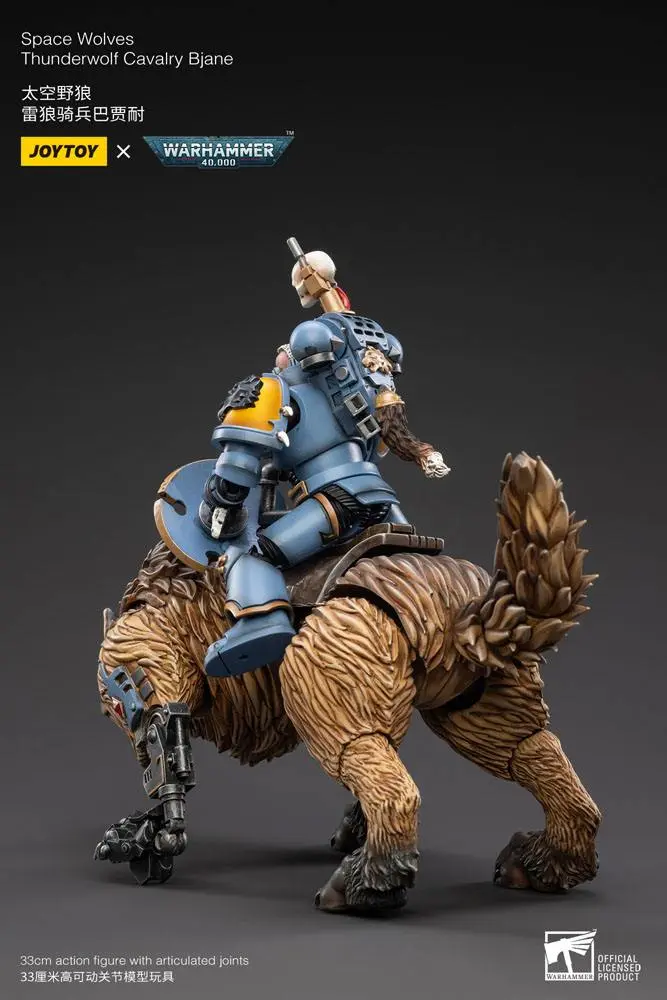 Warhammer 40k Action Figure 1/18 Space Wolves Thunderwolf Cavalry Bjane product photo