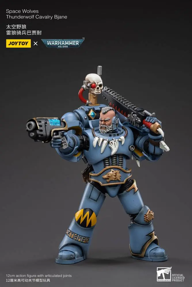 Warhammer 40k Action Figure 1/18 Space Wolves Thunderwolf Cavalry Bjane product photo
