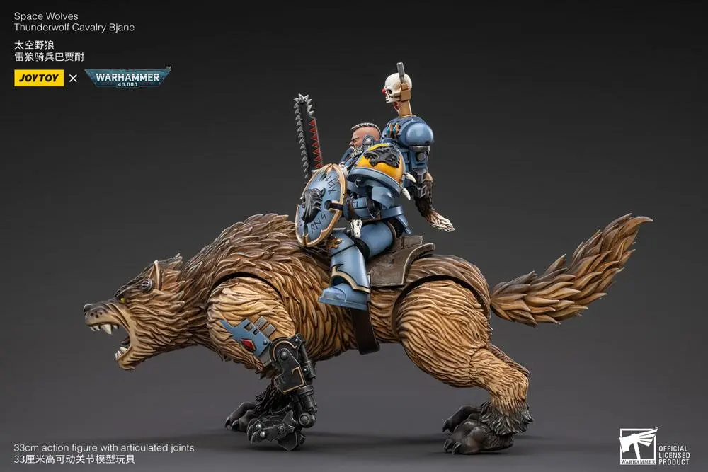 Warhammer 40k Action Figure 1/18 Space Wolves Thunderwolf Cavalry Bjane product photo