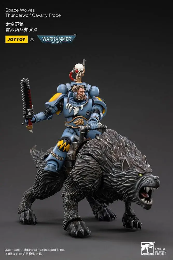 Warhammer 40k Action Figure 1/18 Space Wolves Thunderwolf Cavalry Frode product photo