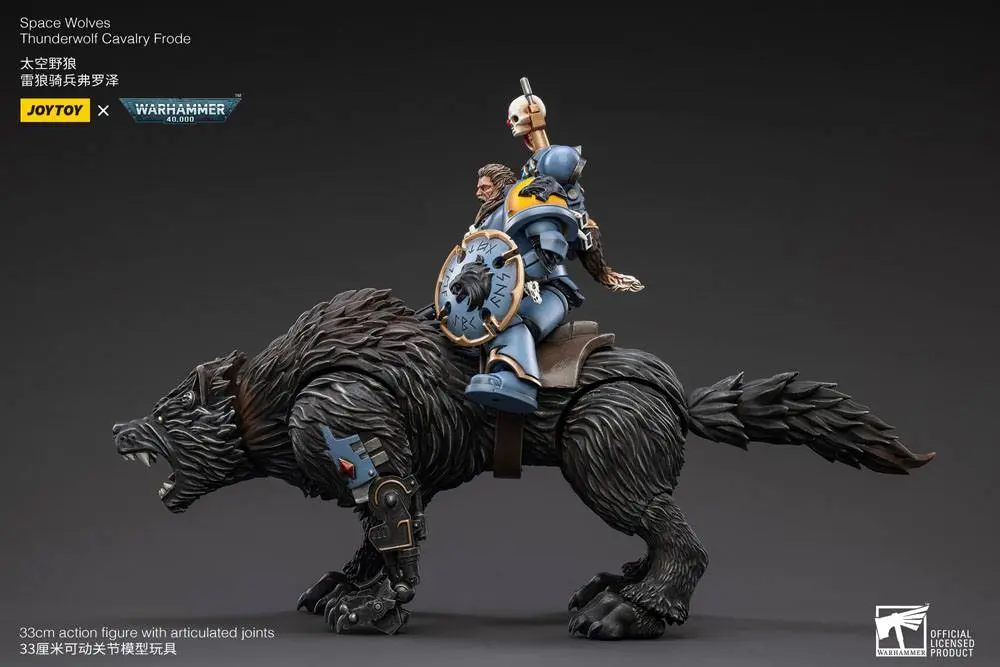 Warhammer 40k Action Figure 1/18 Space Wolves Thunderwolf Cavalry Frode product photo