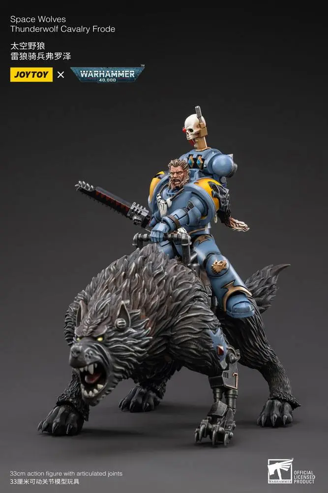 Warhammer 40k Action Figure 1/18 Space Wolves Thunderwolf Cavalry Frode product photo