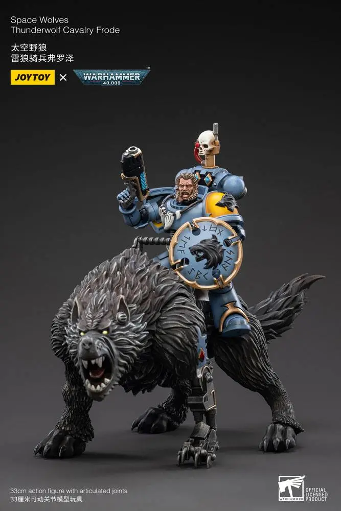Warhammer 40k Action Figure 1/18 Space Wolves Thunderwolf Cavalry Frode product photo
