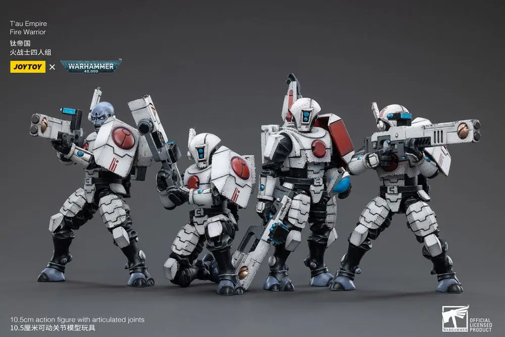 Warhammer 40k Action Figure 4-Pack 1/18 T'au Empire Fire Warriors 11 cm product photo