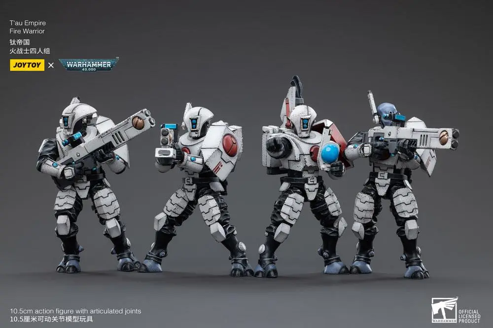 Warhammer 40k Action Figure 4-Pack 1/18 T'au Empire Fire Warriors 11 cm product photo