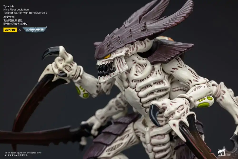 Warhammer 40k Action Figure 1/18 Tyranids Hive Fleet Leviathan Tyranid Warrior with Boneswords 2 15 cm termékfotó