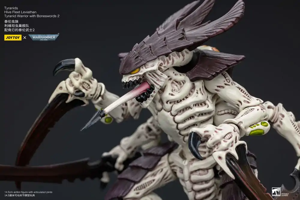 Warhammer 40k Action Figure 1/18 Tyranids Hive Fleet Leviathan Tyranid Warrior with Boneswords 2 15 cm termékfotó