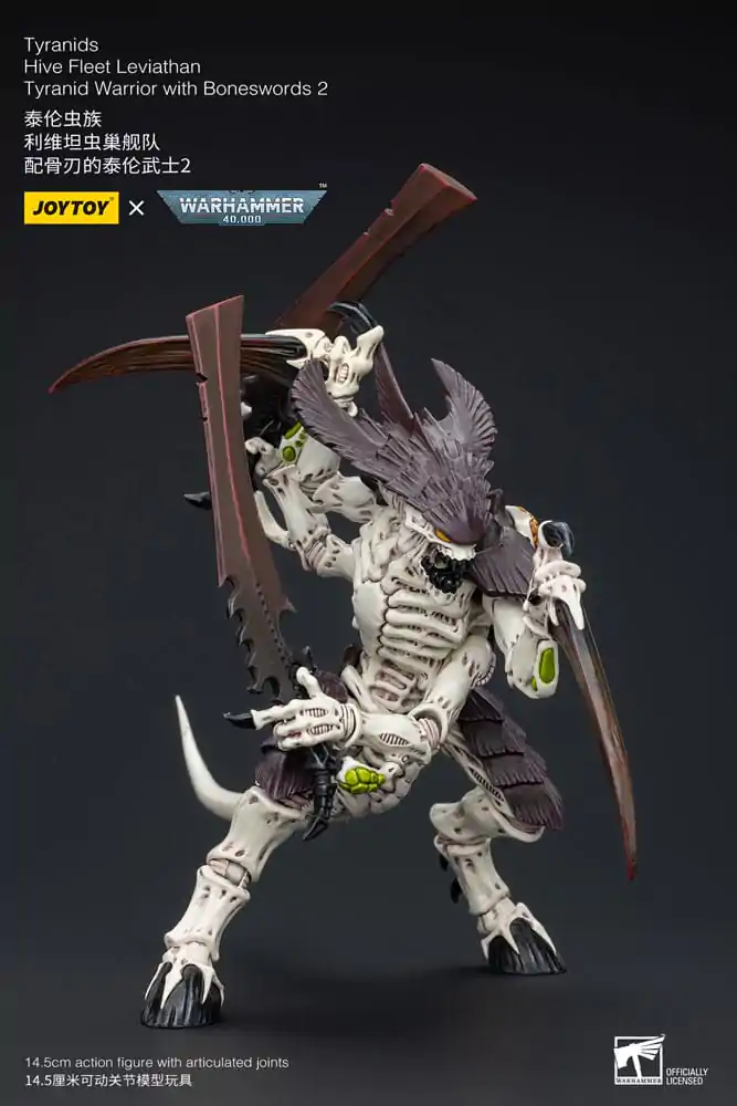 Warhammer 40k Action Figure 1/18 Tyranids Hive Fleet Leviathan Tyranid Warrior with Boneswords 2 15 cm termékfotó