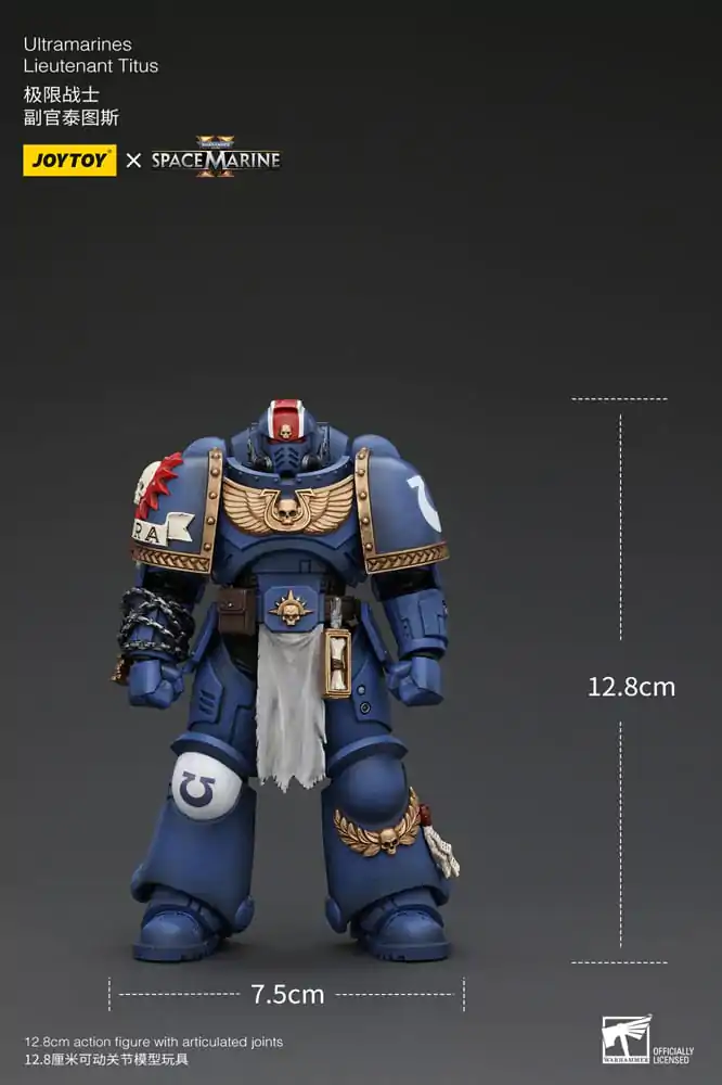 Warhammer 40k Action Figure 1/18 Uitramarines Lieutenant Titus 13 cm termékfotó