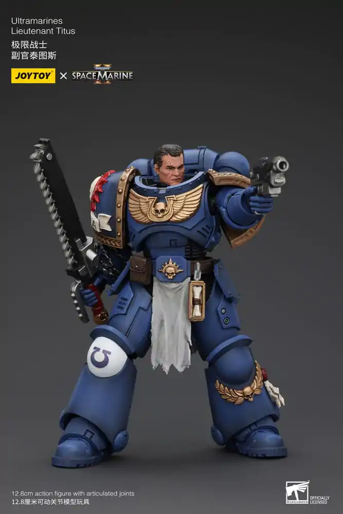 Warhammer 40k Action Figure 1/18 Uitramarines Lieutenant Titus 13 cm termékfotó