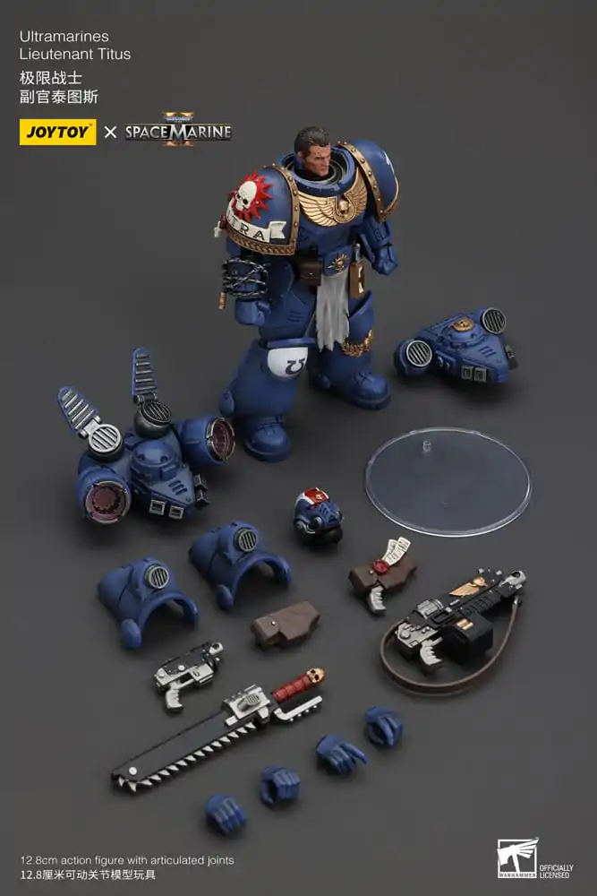 Warhammer 40k Action Figure 1/18 Uitramarines Lieutenant Titus 13 cm termékfotó