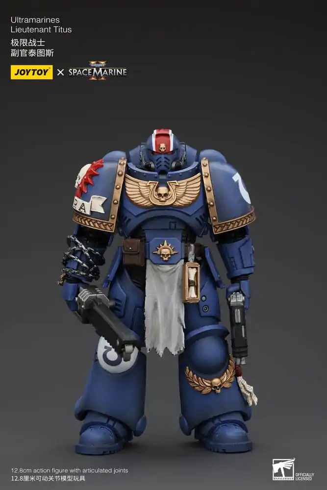 Warhammer 40k Action Figure 1/18 Uitramarines Lieutenant Titus 13 cm termékfotó