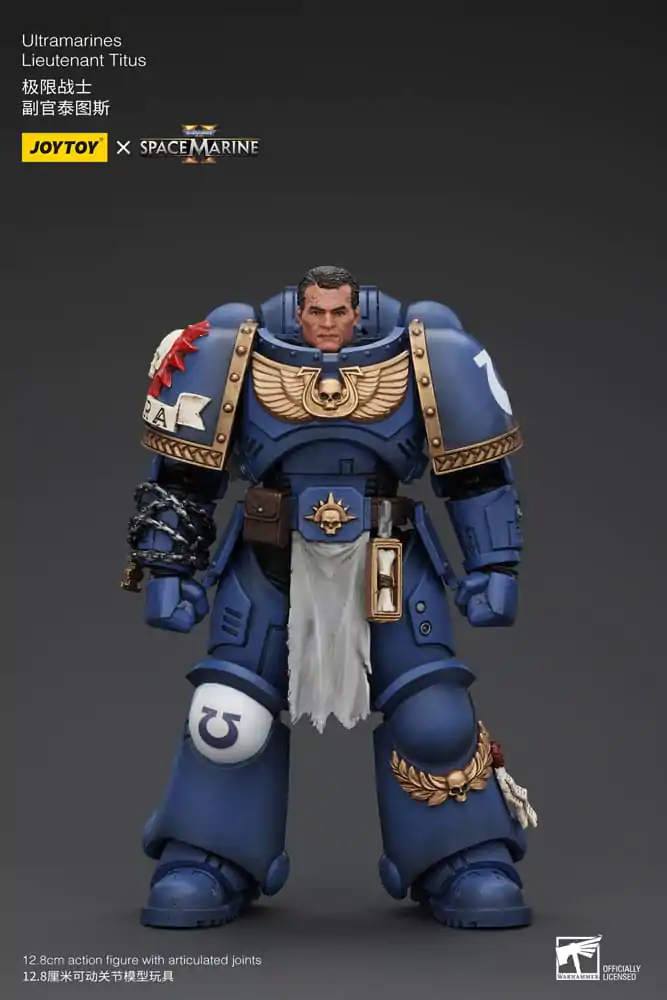 Warhammer 40k Action Figure 1/18 Uitramarines Lieutenant Titus 13 cm termékfotó