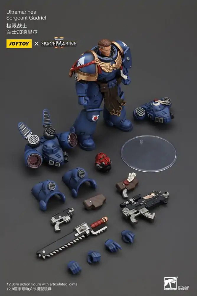 Warhammer 40k Action Figure 1/18 Uitramarines Sergeant Gadriel 13 cm termékfotó