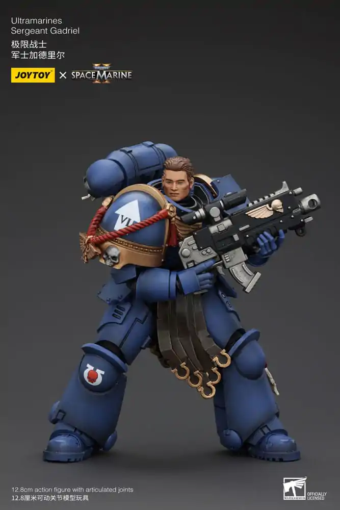 Warhammer 40k Action Figure 1/18 Uitramarines Sergeant Gadriel 13 cm termékfotó