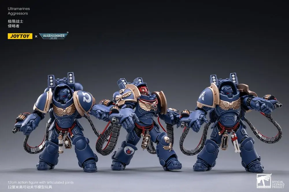 Warhammer 40k Action Figure 3-Pack 1/18 Ultramarines Aggressors 12 cm product photo