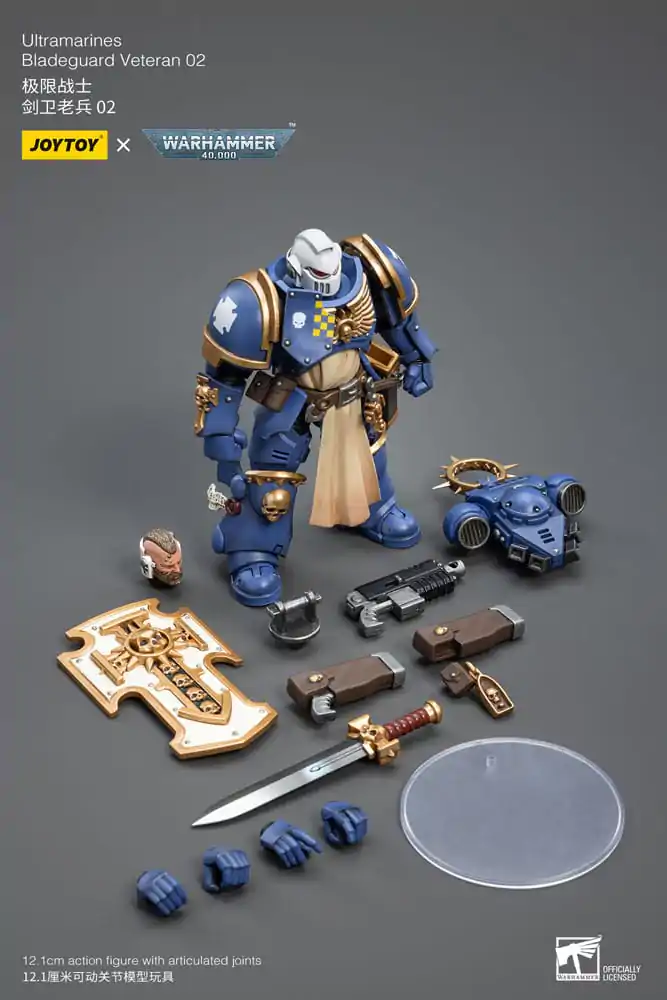 Warhammer 40k Action Figure 1/18 Ultramarines Bladeguard Veteran 02 12 cm product photo