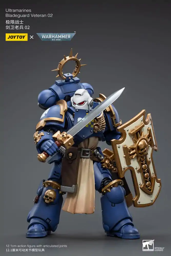 Warhammer 40k Action Figure 1/18 Ultramarines Bladeguard Veteran 02 12 cm product photo