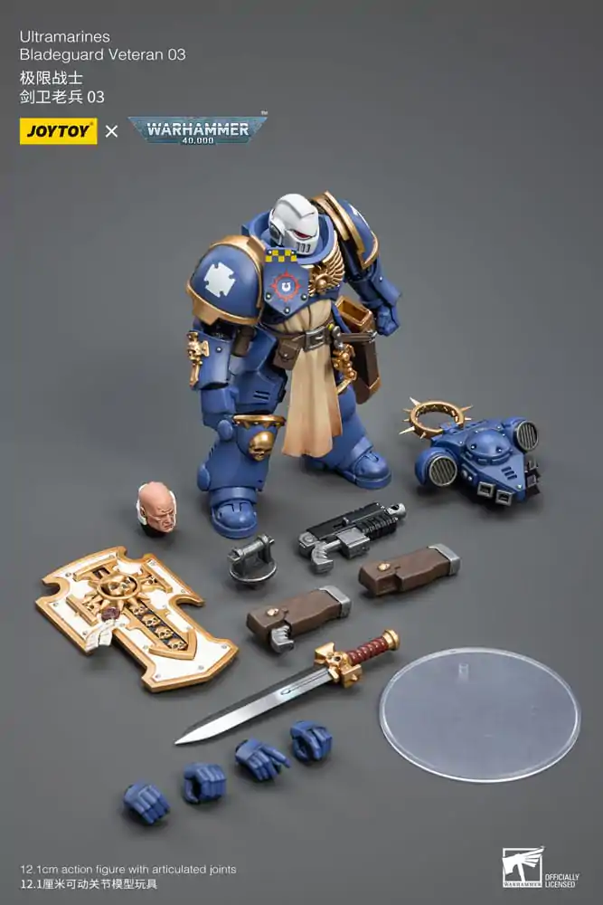 Warhammer 40k Action Figure 1/18 Ultramarines Bladeguard Veteran 03 12 cm product photo