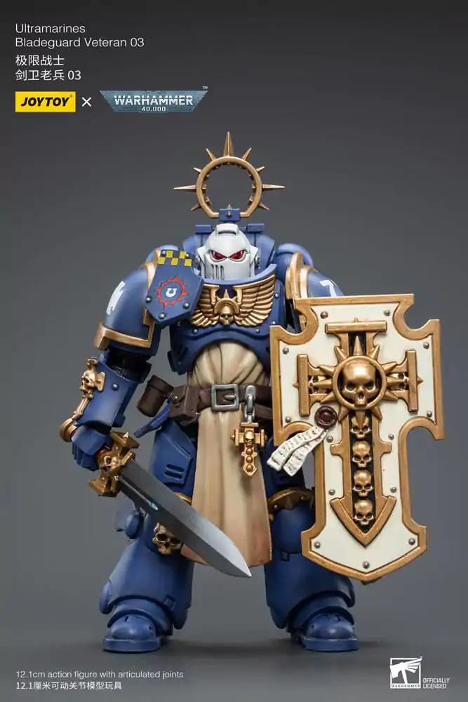 Warhammer 40k Action Figure 1/18 Ultramarines Bladeguard Veteran 03 12 cm product photo