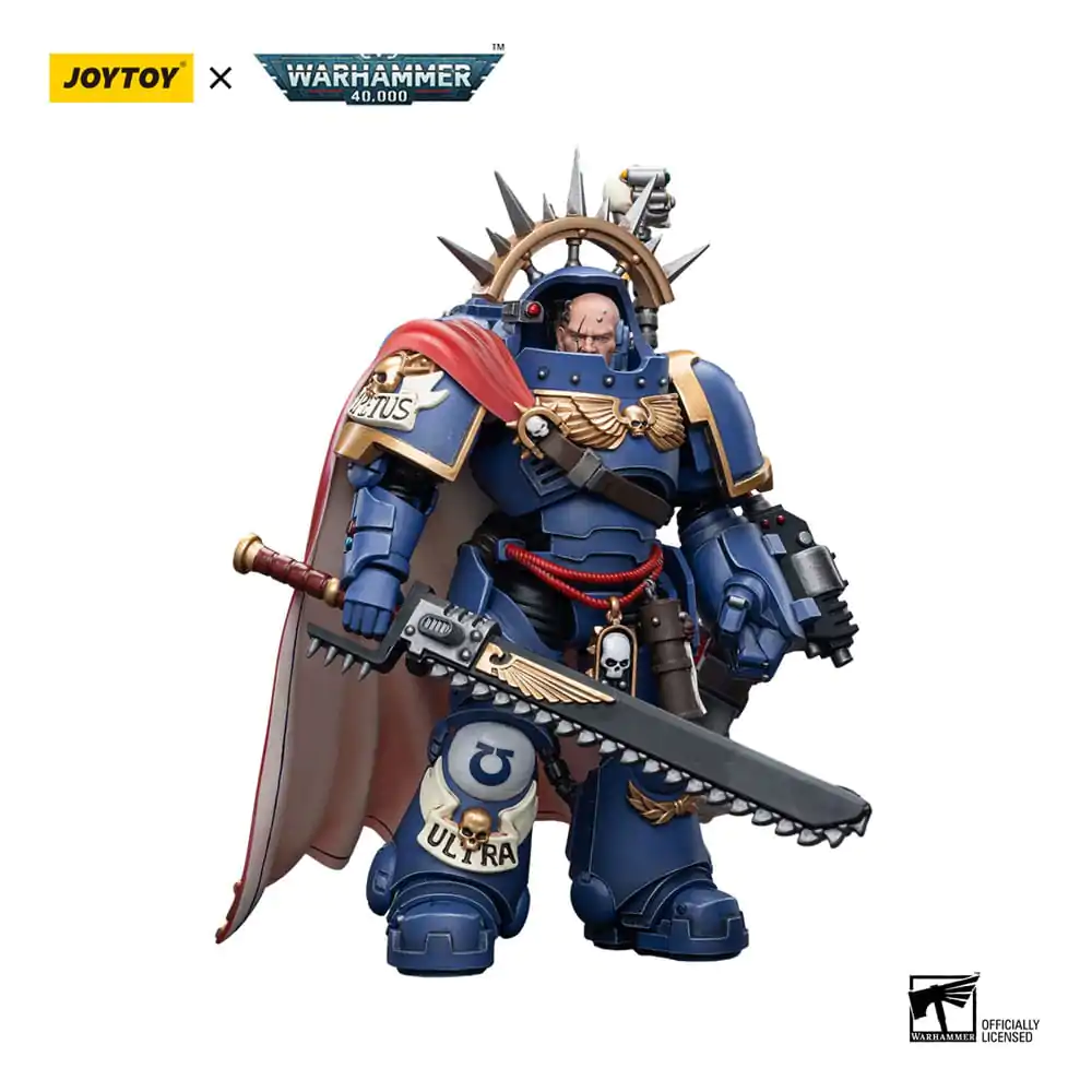 Warhammer 40k Action Figure 1/18 Ultramarines Captain in Gravis Armour 12 cm product photo