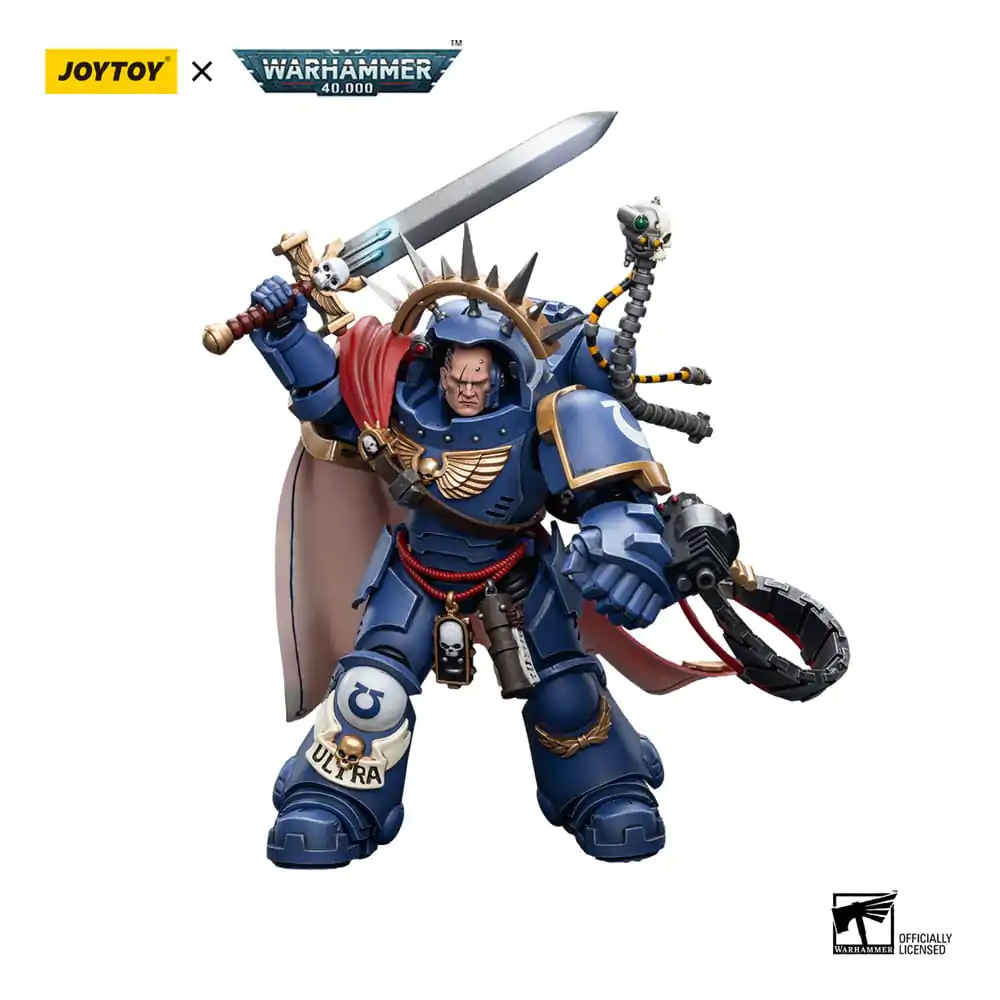 Warhammer 40k Action Figure 1/18 Ultramarines Captain in Gravis Armour 12 cm product photo