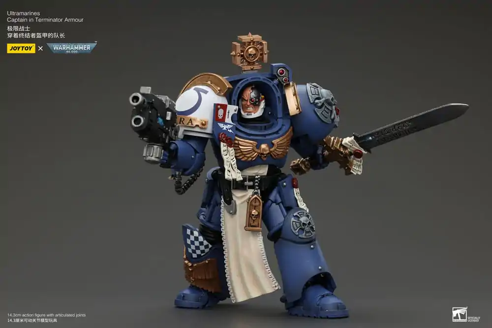 Warhammer 40k Action Figure 1/18 Ultramarines Captain In Terminator Armour 14 cm termékfotó