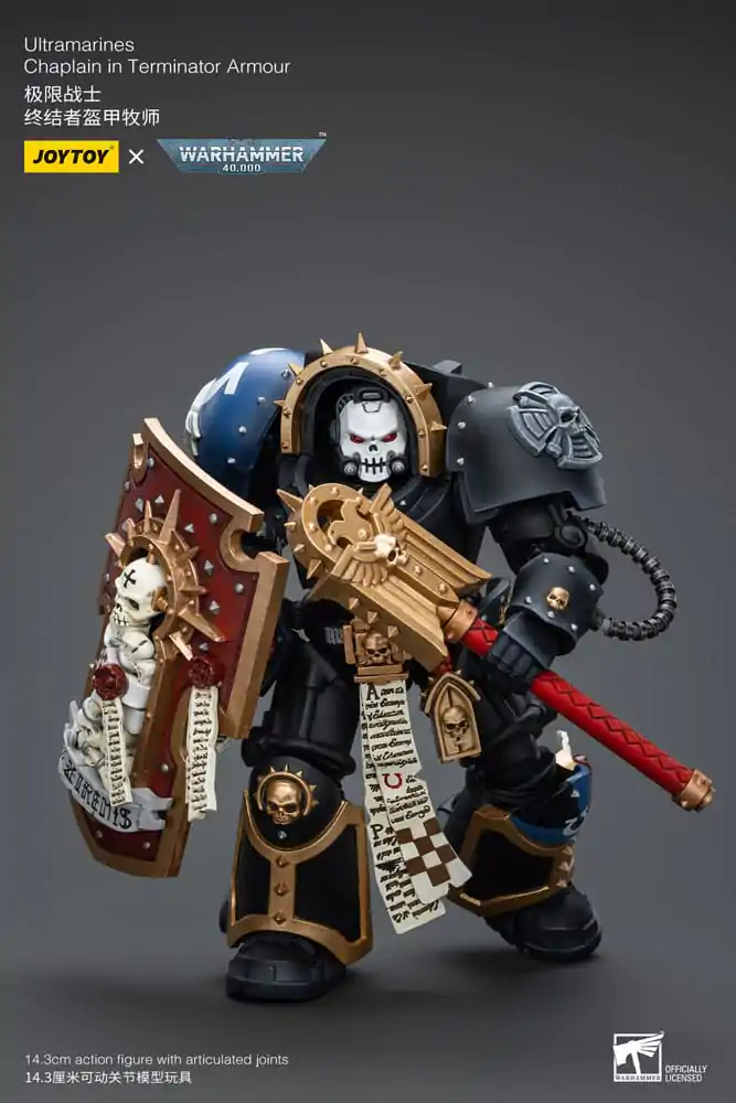 Warhammer 40k Action Figure 1/18 Ultramarines Chaplain in Terminator Armour 12 cm termékfotó