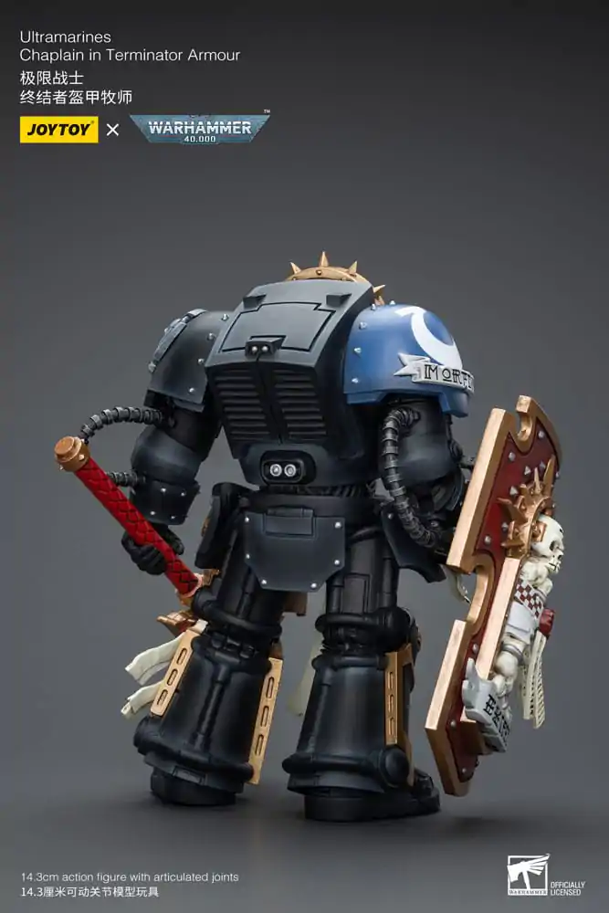 Warhammer 40k Action Figure 1/18 Ultramarines Chaplain in Terminator Armour 12 cm termékfotó