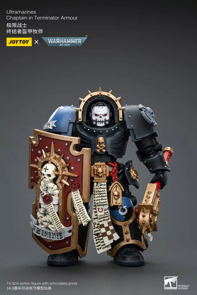 Warhammer 40k Action Figure 1/18 Ultramarines Chaplain in Terminator Armour 12 cm termékfotó