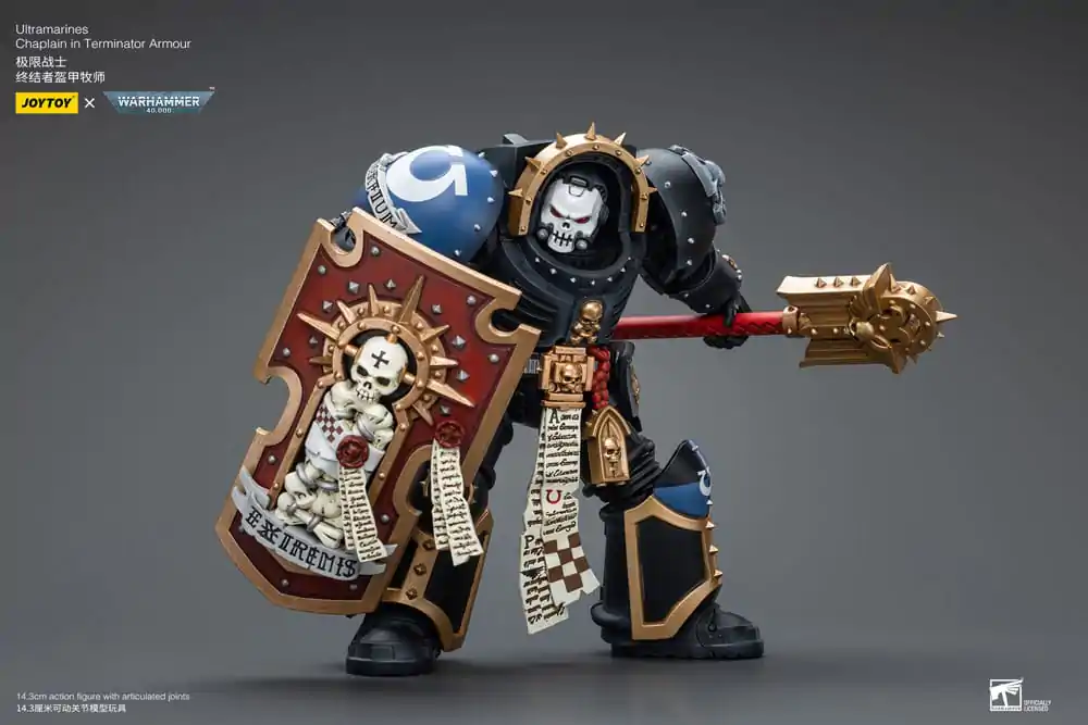 Warhammer 40k Action Figure 1/18 Ultramarines Chaplain in Terminator Armour 12 cm termékfotó