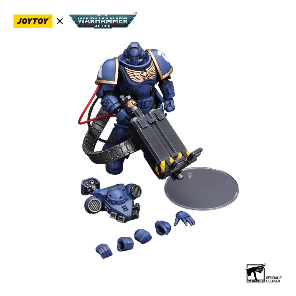 Warhammer 40k Action Figure 1/18 Ultramarines Desolation Marine with Castellan Launcher (Superkrak) 12 cm termékfotó