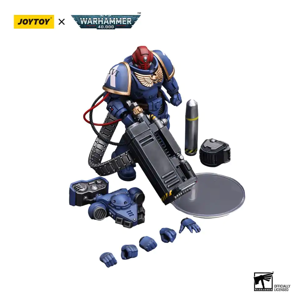 Warhammer 40k Action Figure 1/18 Ultramarines Desolation Sergeant with Vengor Launcher 12 cm termékfotó