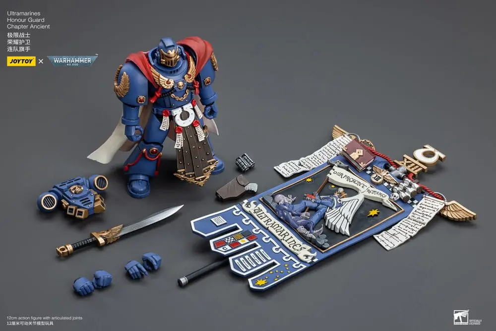 Warhammer 40k Action Figure 1/18 Ultramarines Honour Guard Chapter Ancient 12 cm product photo
