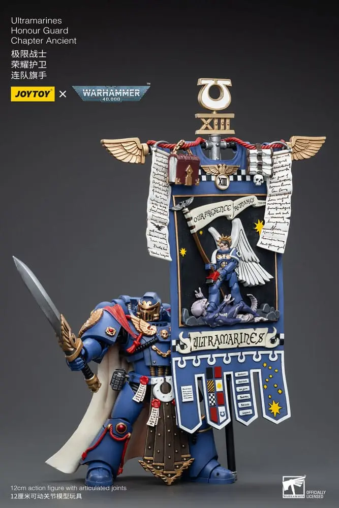 Warhammer 40k Action Figure 1/18 Ultramarines Honour Guard Chapter Ancient 12 cm product photo