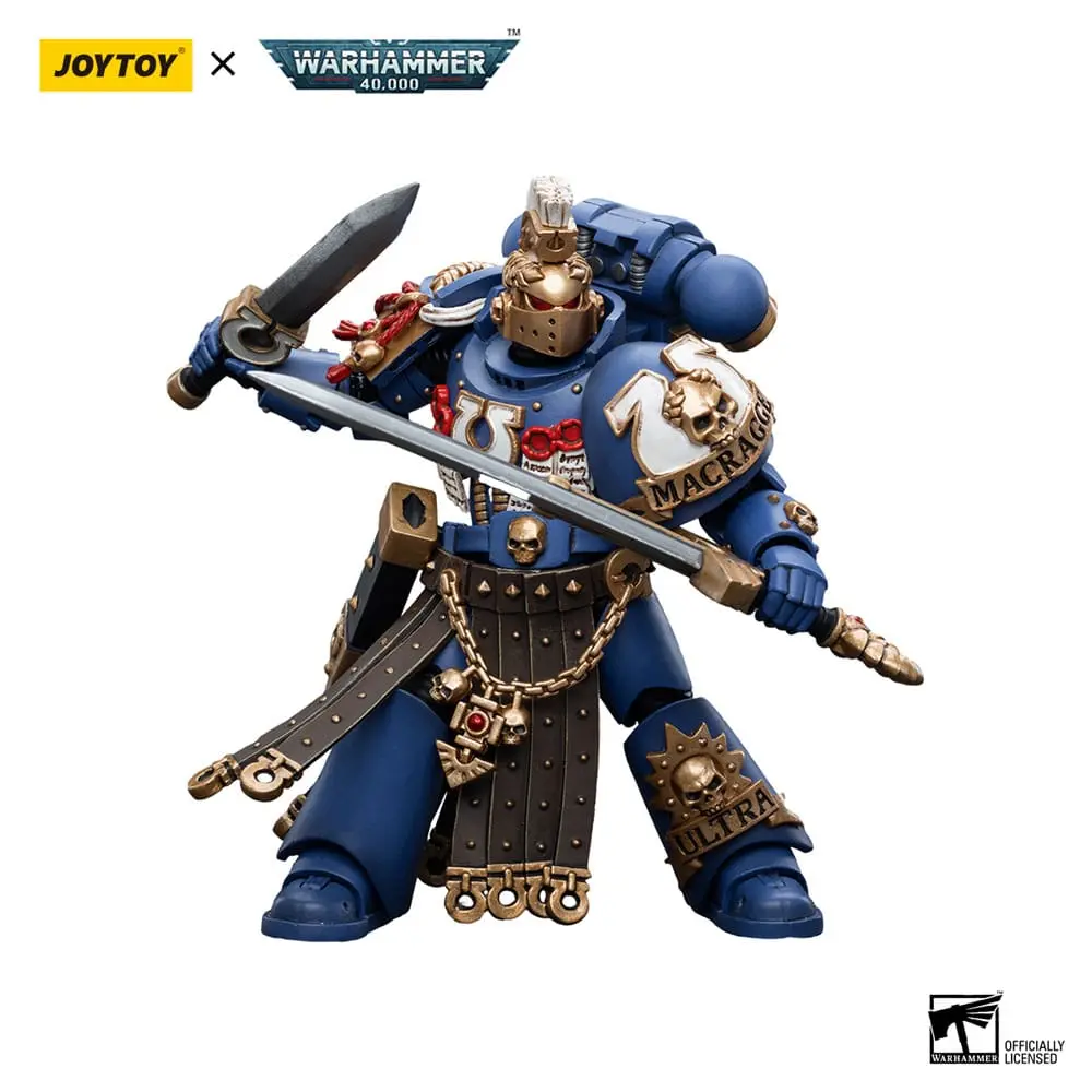 Warhammer 40k Action Figure 1/18 Ultramarines Honour Guard Chapter Champion 12 cm termékfotó