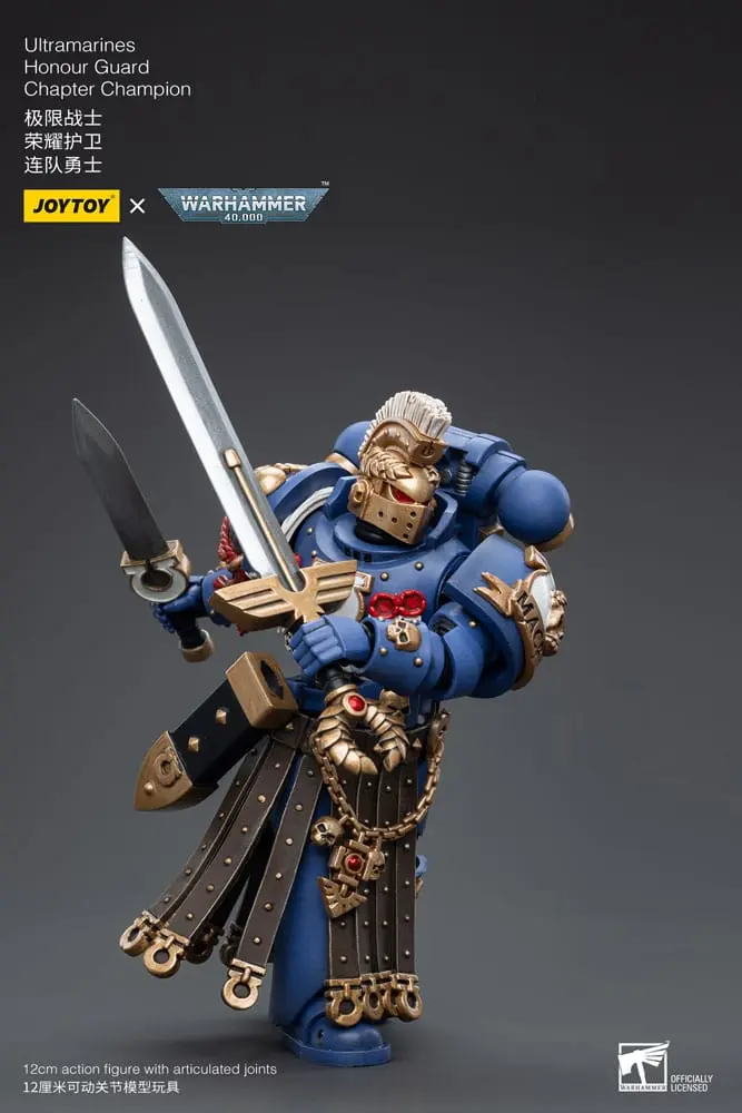 Warhammer 40k Action Figure 1/18 Ultramarines Honour Guard Chapter Champion 12 cm termékfotó