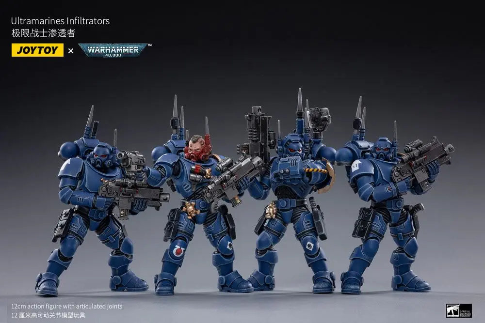 Warhammer 40k Action Figure 4-Pack 1/18 Ultramarines Infiltrators 12 cm product photo