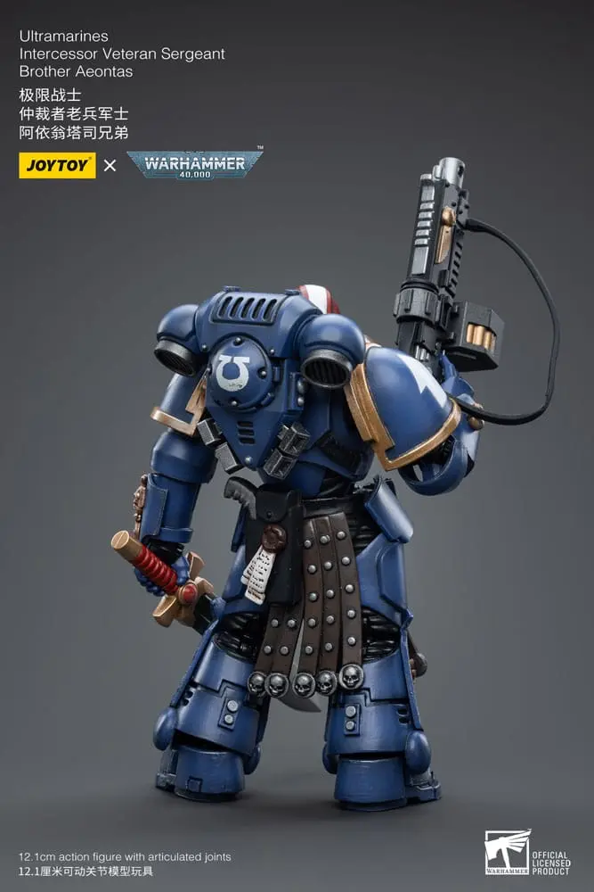 Warhammer 40k Action Figure 1/18 Ultramarines Intercessor Veteran Sergeant Brother Aeontas 12 cm product photo