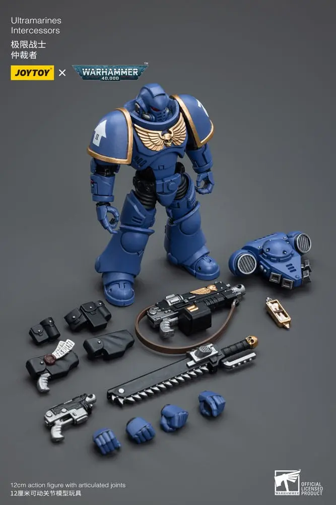 Warhammer 40k Action Figure 1/18 Ultramarines Intercessors 12 cm termékfotó