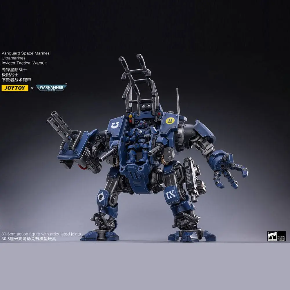 Warhammer 40k Action Figure 1/18 Ultramarines Invictor Tactical Warsuit 22 cm product photo