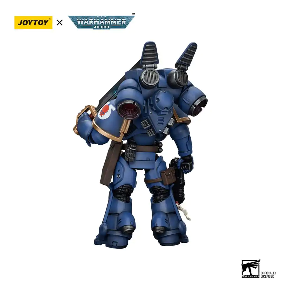 Warhammer 40k Action Figure 1/18 Ultramarines Jump Pack Intercessors Sergeant With Plasma Pistol And Power Sword 12 cm termékfotó