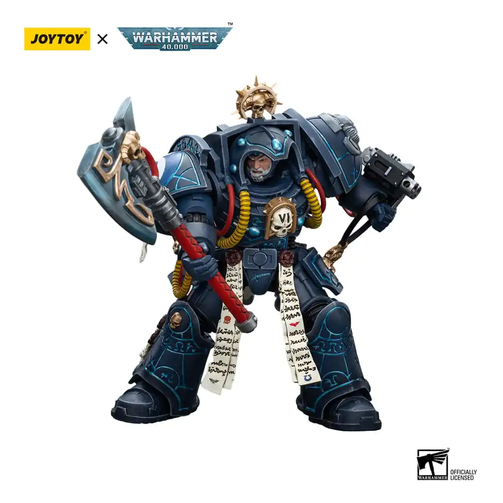 Warhammer 40k Action Figure 1/18 Ultramarines Librarian in Terminator Armour 12 cm termékfotó