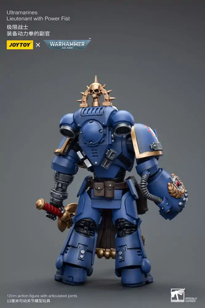 Warhammer 40k Action Figure 1/18 Ultramarines Lieutenant with Power Fist 12 cm product photo