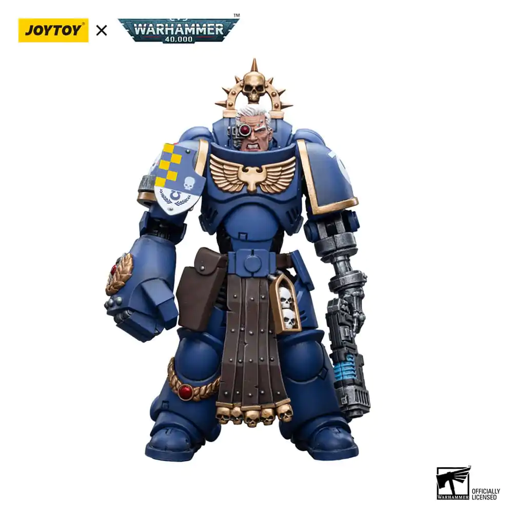 Warhammer 40k Action Figure 1/18 Ultramarines Lieutenant with Power Fist 12 cm product photo
