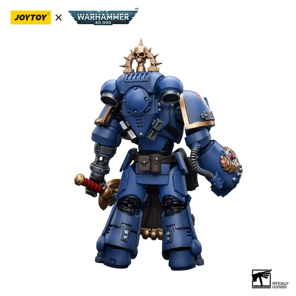 Warhammer 40k Action Figure 1/18 Ultramarines Lieutenant with Power Fist 12 cm product photo