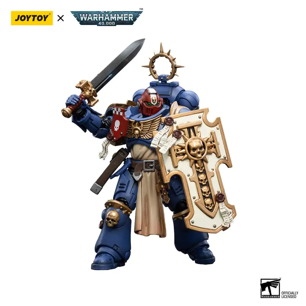 Warhammer 40k Action Figure 1/18 Ultramarines Bladeguard Veteran Brother Sergeant Proximo 12 cm product photo