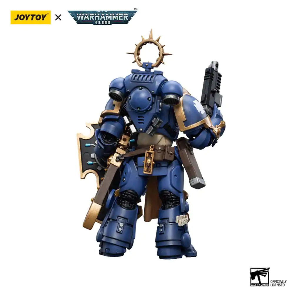 Warhammer 40k Action Figure 1/18 Ultramarines Bladeguard Veteran Brother Sergeant Proximo 12 cm product photo